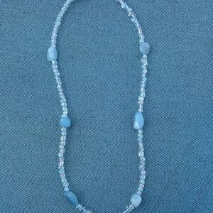 Elegant Blue Beaded Necklace